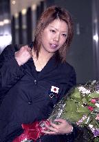 Satoya returns home after winning bronze in Olympics